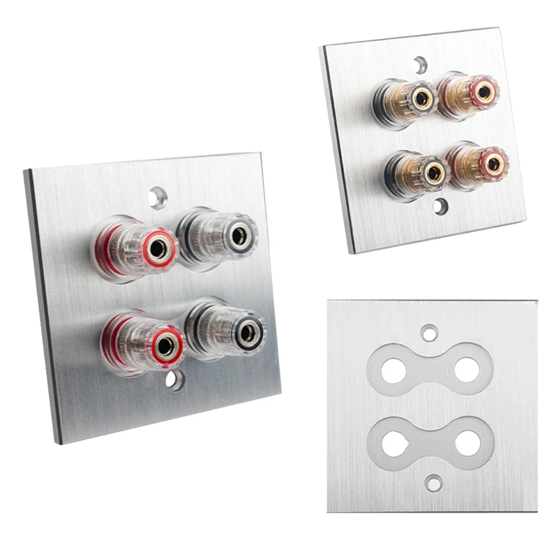 Connector Banana Wall Plate Banana Plug Binding Post Wall Plate For Home Theater
Connector Banana Wall Plate Banana Plug Binding Post Wall Plate For Home Theater