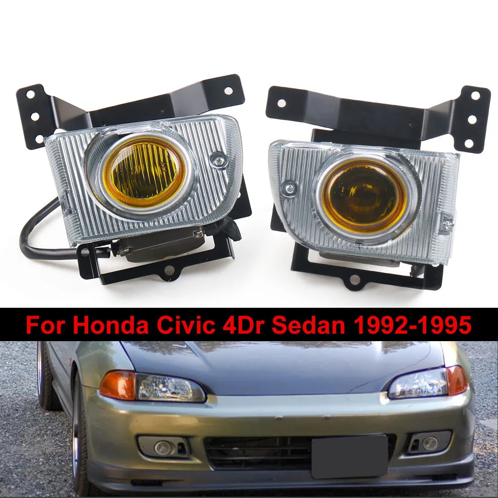 For 92-95 Honda Civic 4Dr Sedan Clear Fog Lights Bumper Lamps Wiring Kits+Switch
For 92-95 Honda Civic 4Dr Sedan Clear Fog Lights Bumper Lamps Wiring Kits+Switch