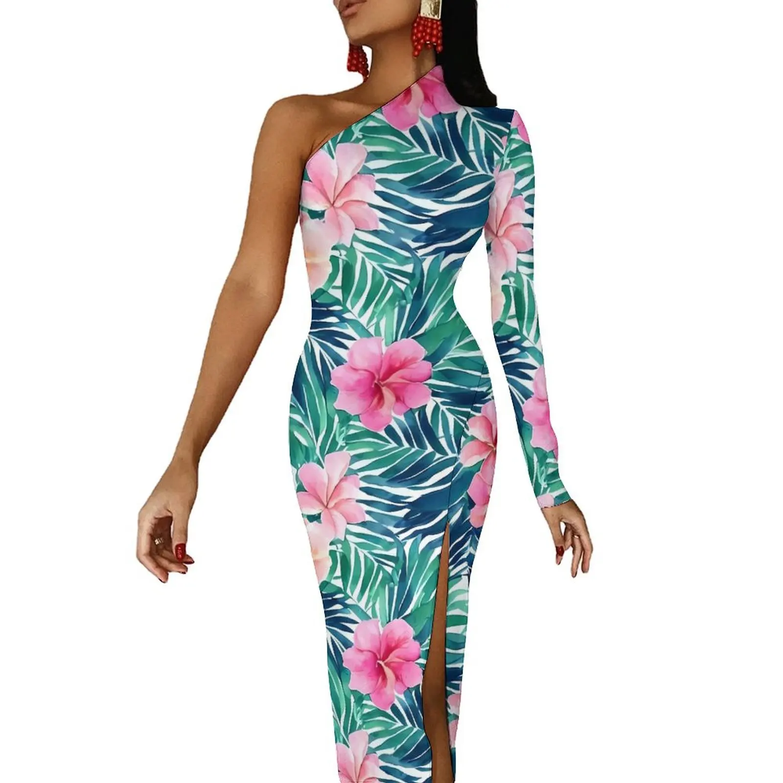 Boho Floral Long Dress Womens Watercolor Print Party Maxi Dress Autumn Elegant Bodycon Dresses High Slit Design Vestido
Boho Floral Long Dress Womens Watercolor Print Party Maxi Dress Autumn Elegant Bodycon Dresses High Slit Design Vestido