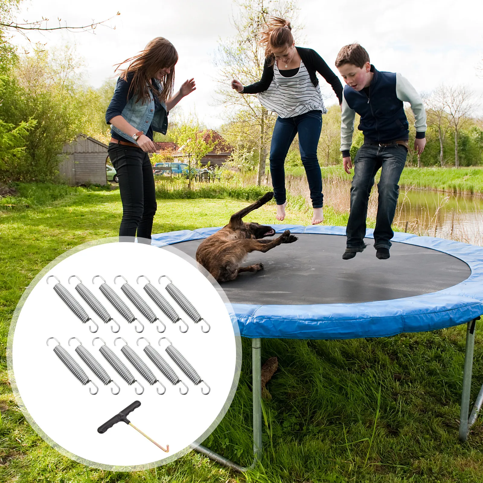 1Set Trampoline Spring Heavy Duty Zinc Coated Extension Springs Tension Spring Replacement Suitable for Hammock Chairs Punching
1Set Trampoline Spring Heavy Duty Zinc Coated Extension Springs Tension Spring Replacement Suitable for Hammock Chairs Punching