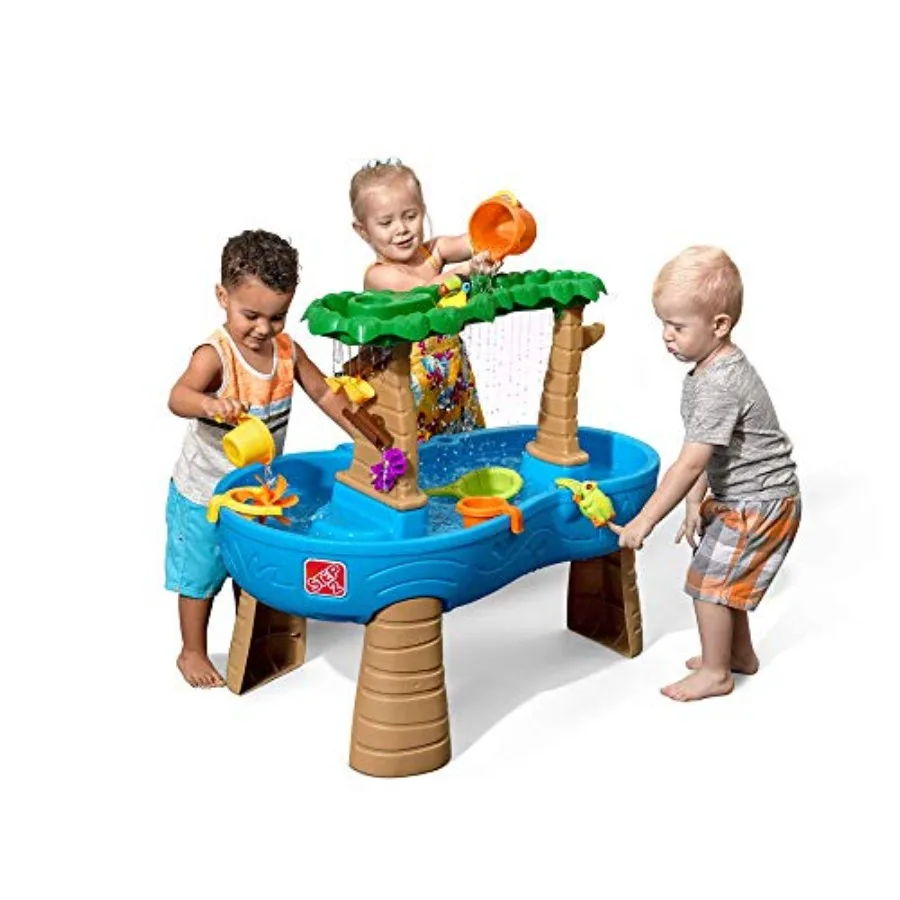 Outdoor toddler water table for ages 1.5+ blue and green durable plastic with 13 water toy accessories for sensory play
Outdoor toddler water table for ages 1.5+ blue and green durable plastic with 13 water toy accessories for sensory play