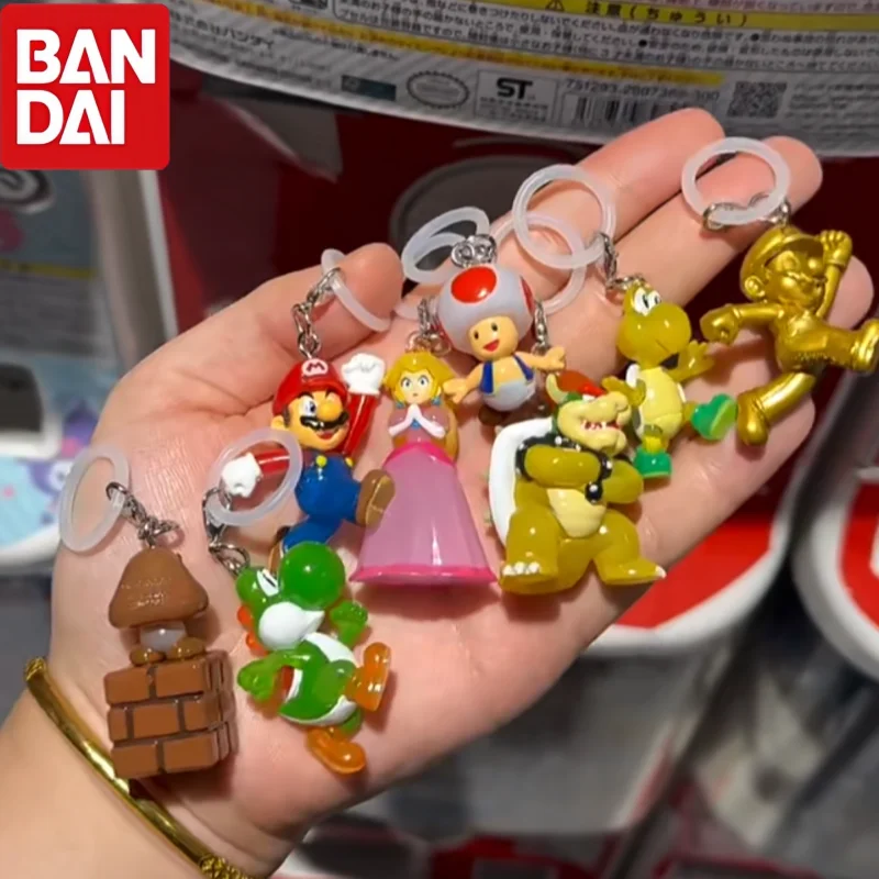 Bandai Super Mario Gashapon Series 2 Keychain Princess Peach Yoshi Bowser Toad Goomba Bag Pendant Backpack Charm For Game Fans
Bandai Super Mario Gashapon Series 2 Keychain Princess Peach Yoshi Bowser Toad Goomba Bag Pendant Backpack Charm For Game Fans