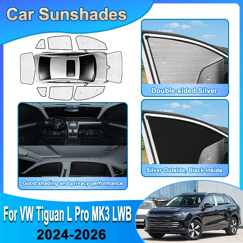 For Volkswagen VW Tiguan L Pro 2024 2025 2026 LWB MK3 CT1 Car Sunshade Front Side Window Privacy Blind Sun Visor Cover Auto Part
For Volkswagen VW Tiguan L Pro 2024 2025 2026 LWB MK3 CT1 Car Sunshade Front Side Window Privacy Blind Sun Visor Cover Auto Part