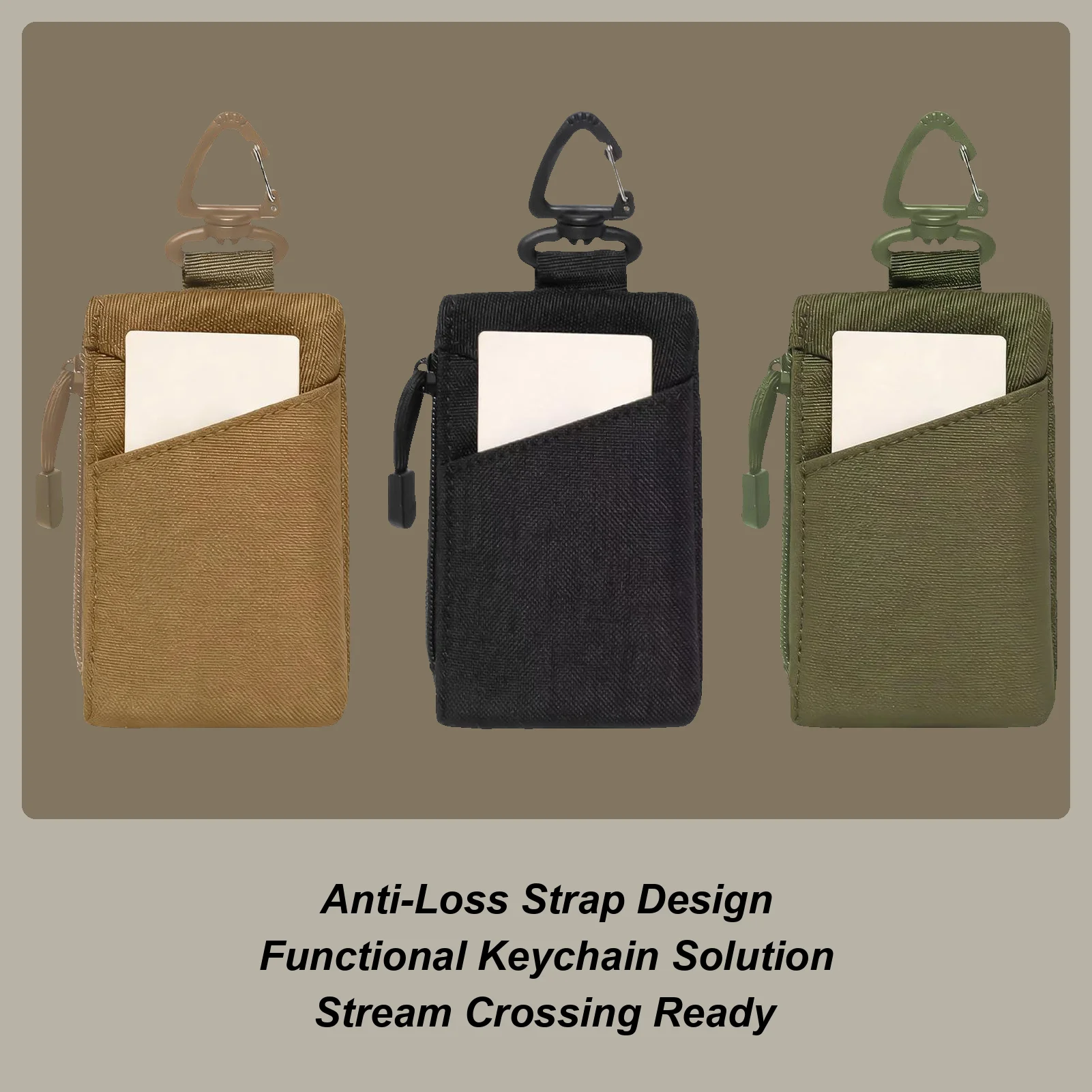 Small Zipper Wallet Zippered Waterproof Portable Pouch Women Carabiner Wallet For Teens Men Beach Outdoor Travel Pocket Surf
Small Zipper Wallet Zippered Waterproof Portable Pouch Women Carabiner Wallet For Teens Men Beach Outdoor Travel Pocket Surf