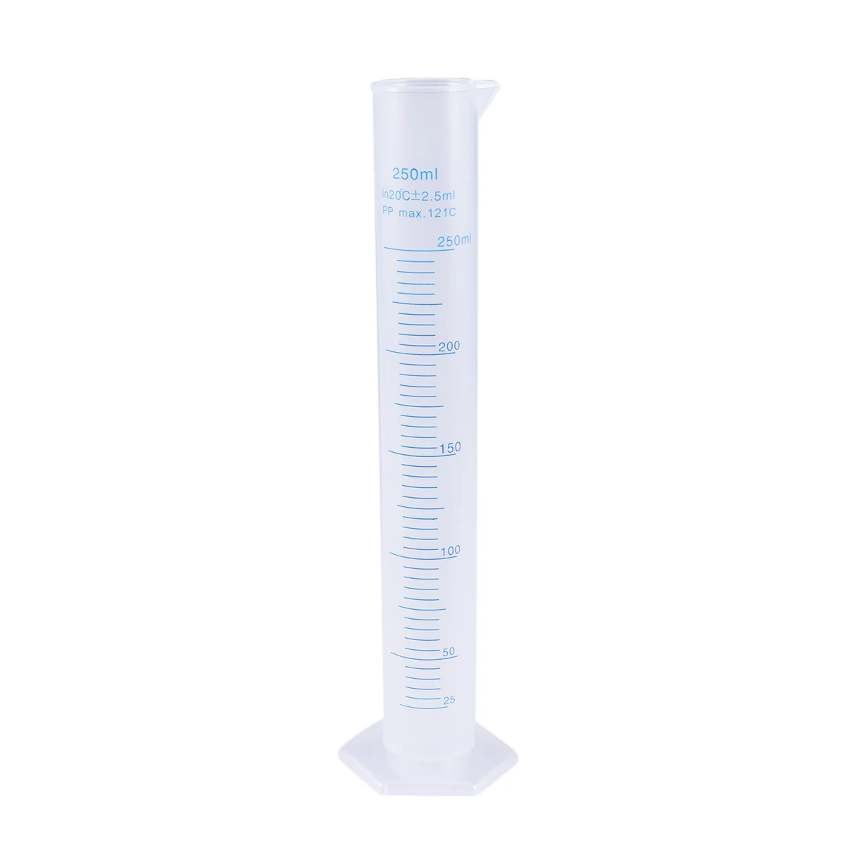 250ml Graduated Measuring Cylinder Plastic Hexagonal Base Wide Rim Accurate Measurements Laboratory Bottle Teaching Equipment
250ml Graduated Measuring Cylinder Plastic Hexagonal Base Wide Rim Accurate Measurements Laboratory Bottle Teaching Equipment