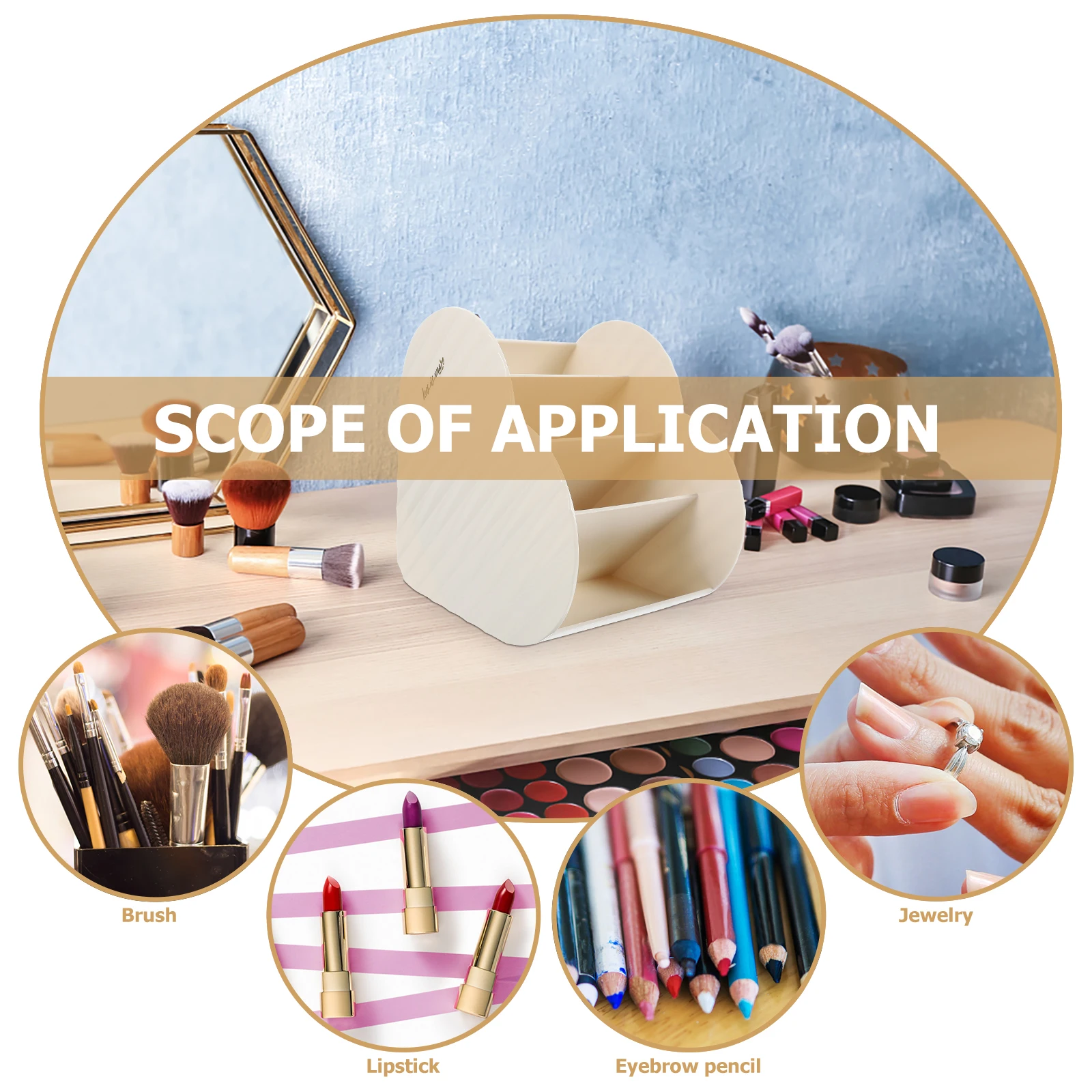 Love-Shaped Partition Storage Box for Makeup Brushes Pencils Multifunctional Desk Organizer Stationery Container Heart Design
Love-Shaped Partition Storage Box for Makeup Brushes Pencils Multifunctional Desk Organizer Stationery Container Heart Design