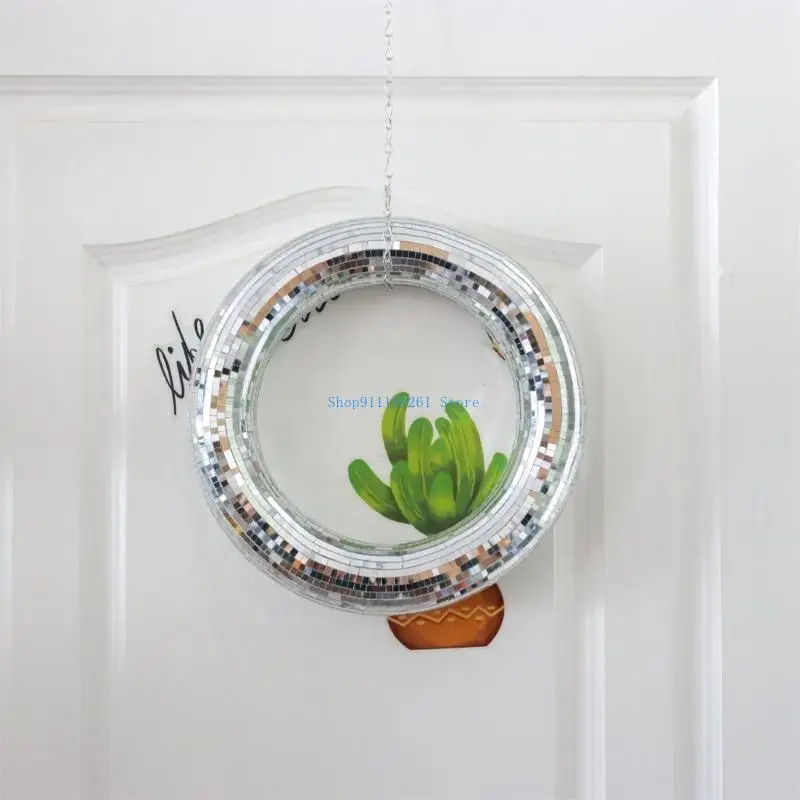 H05E Wreath Rings Reflective Discos Ornament Holiday Festivals Party Decoration Gift
H05E Wreath Rings Reflective Discos Ornament Holiday Festivals Party Decoration Gift