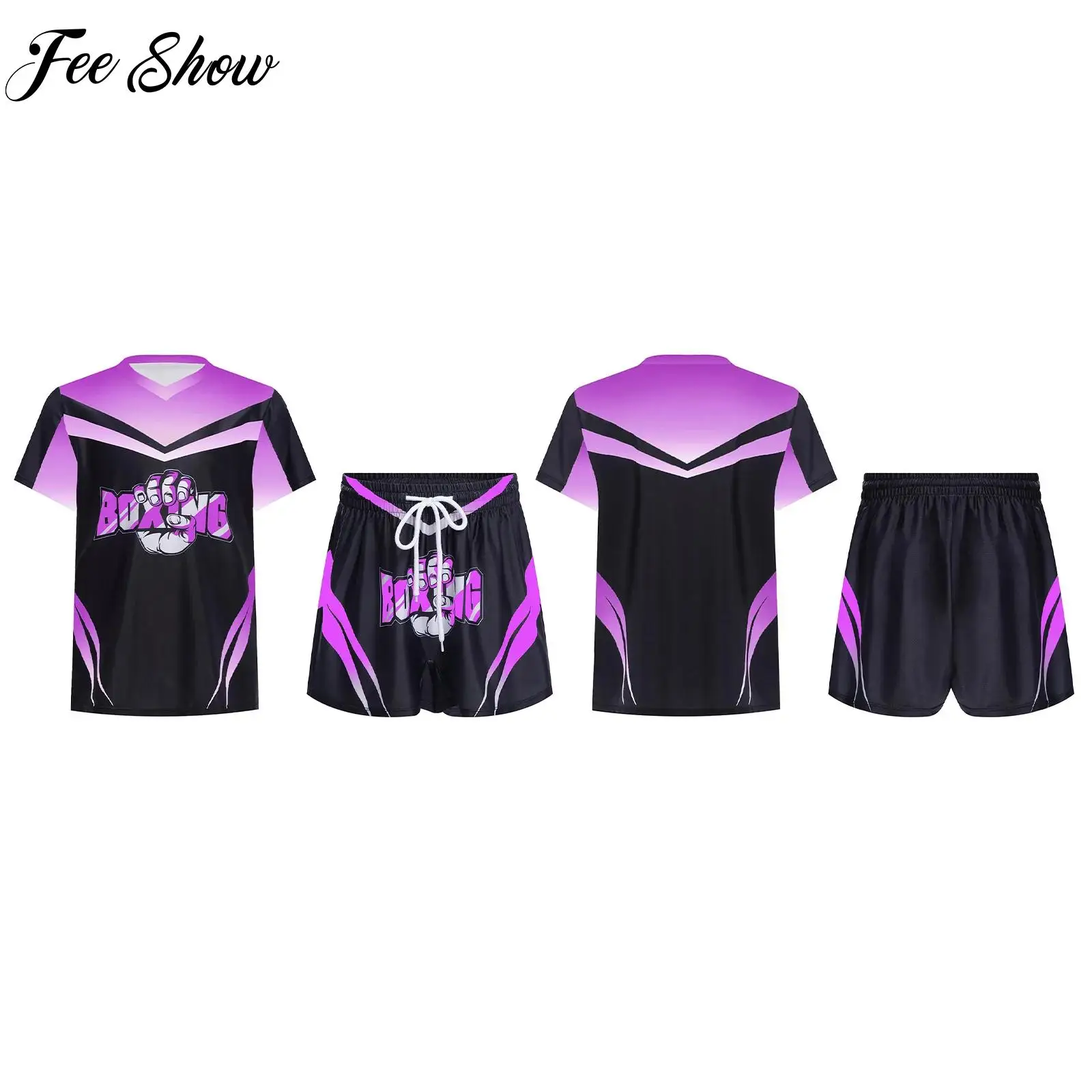 Kids Boys Breathable Boxing Training Outfit Martial Arts Kickboxing Fight Costumes Short Sleeve T-shirt+Shorts Sportswear Sets 
Kids Boys Breathable Boxing Training Outfit Martial Arts Kickboxing Fight Costumes Short Sleeve T-shirt+Shorts Sportswear Sets