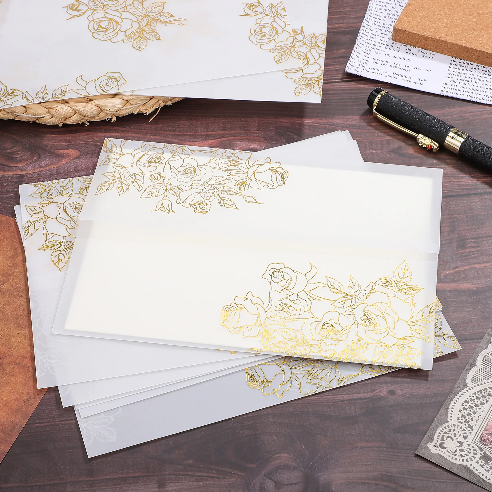 50 Pcs Invitation Envelopes Transparent Jacket Colored Offset Paper Kraft Wedding Party Event Accessories Art Supplies 
50 Pcs Invitation Envelopes Transparent Jacket Colored Offset Paper Kraft Wedding Party Event Accessories Art Supplies