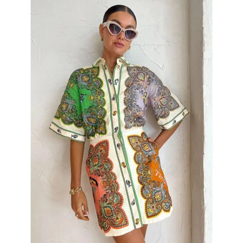 Fashionable Printed Long Shirt Dress Slim Fit Cotton Linen Casual Women's Clothing Short Sleeve Deformation Resistant PU Mate...
Fashionable Printed Long Shirt Dress Slim Fit Cotton Linen Casual Women's Clothing Short Sleeve Deformation Resistant PU Mate...
