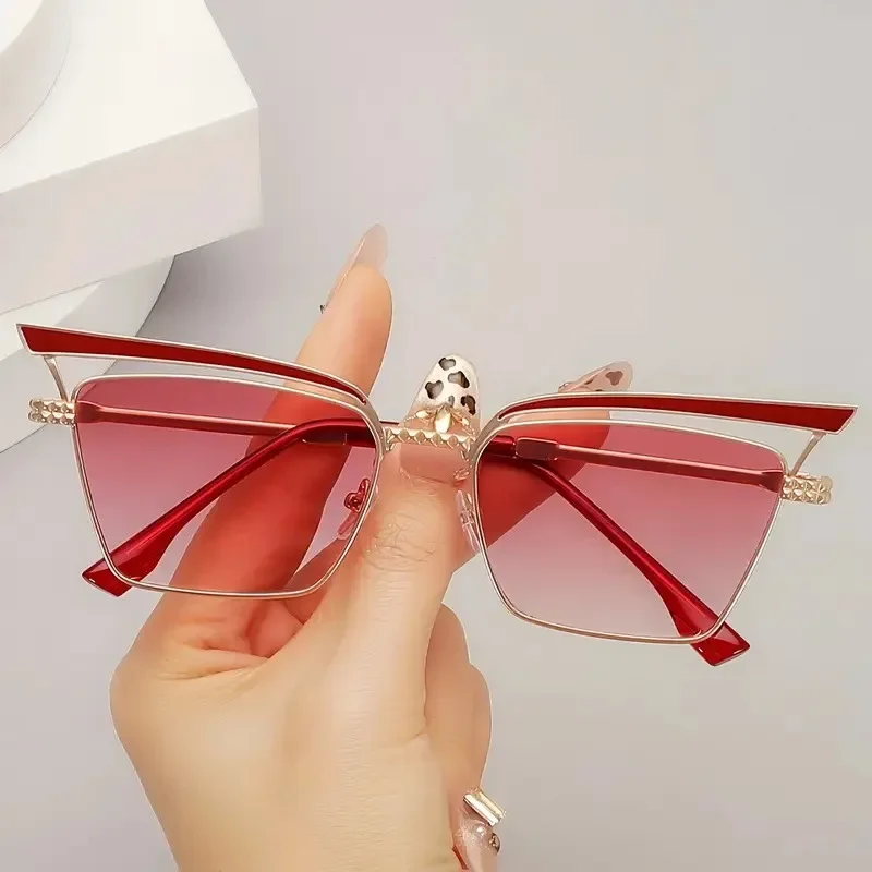 Vintage Sunglasses Women New Trendy Hollow Style Metal Frame Sun Glasses Eyebrow Retro Brand Outdoor Eyewear Shades
Vintage Sunglasses Women New Trendy Hollow Style Metal Frame Sun Glasses Eyebrow Retro Brand Outdoor Eyewear Shades