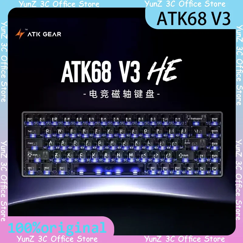 ATK68 V3 Игровая клавиатура со сверхнизкой задержкой Магнитная ось RT0.01 Полностью алюминиевая настраиваемая механическая клавиатура высокого класса
ATK68 V3 Игровая клавиатура со сверхнизкой задержкой Магнитная ось RT0.01 Полностью алюминиевая настраиваемая механическая клавиатура высокого класса