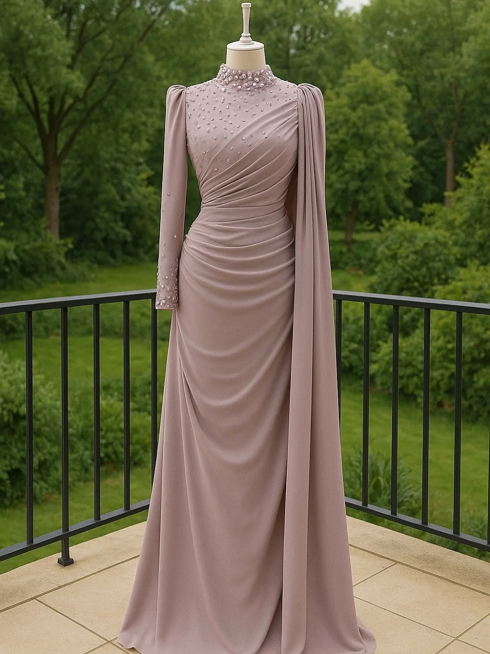Customized Jersey Rhinestone Pleat High Collar A-line Long Dresses Bespoke Occasion Classic Exquisite Formal Evening Gown
Customized Jersey Rhinestone Pleat High Collar A-line Long Dresses Bespoke Occasion Classic Exquisite Formal Evening Gown