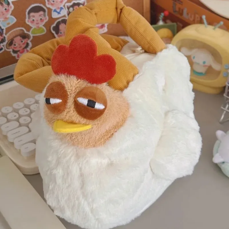Funny Chicken Plush Bag Ugly Chicken Shape Handbag Cartoon Hen Shape Sleepy Doll Satchel Purse For Girls Kids Birthday Gifts
Funny Chicken Plush Bag Ugly Chicken Shape Handbag Cartoon Hen Shape Sleepy Doll Satchel Purse For Girls Kids Birthday Gifts