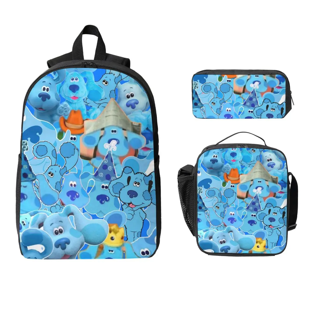 Blue's Clues Blue Dog Cartoon Backpack Boys Girls BookBag School Bag Computer Shoulder Bags 3ps Insulated Lunch Bag Pencil Case
Blue's Clues Blue Dog Cartoon Backpack Boys Girls BookBag School Bag Computer Shoulder Bags 3ps Insulated Lunch Bag Pencil Case