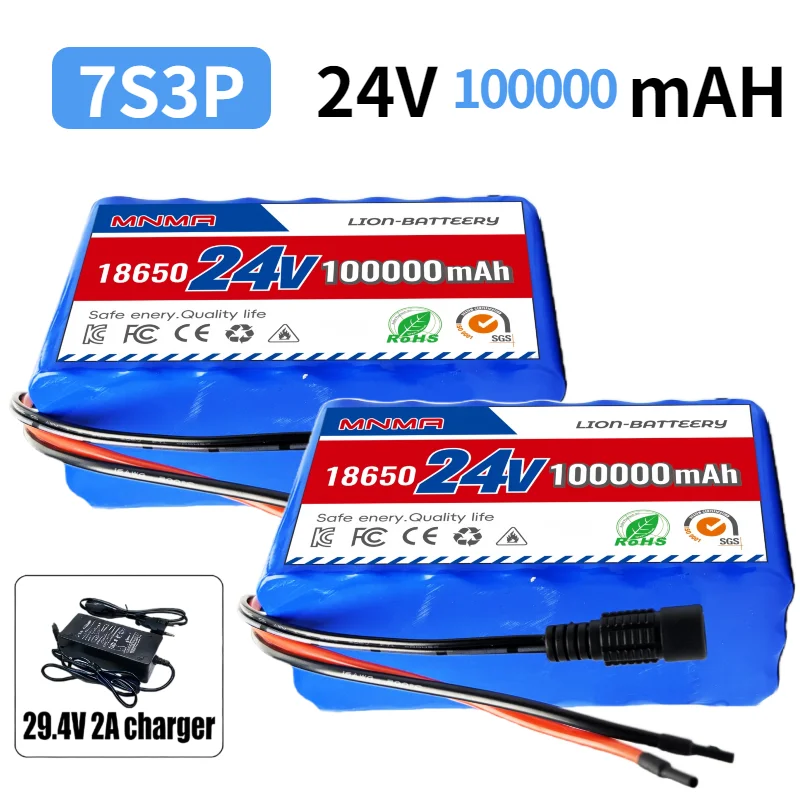24V 100000mAh 7S3P 18650 29.4V 80000mAh Li-ion Battery Pack for wheelchairs power Li-ion Replacement Battery + free 2A Charger
24V 100000mAh 7S3P 18650 29.4V 80000mAh Li-ion Battery Pack for wheelchairs power Li-ion Replacement Battery + free 2A Charger