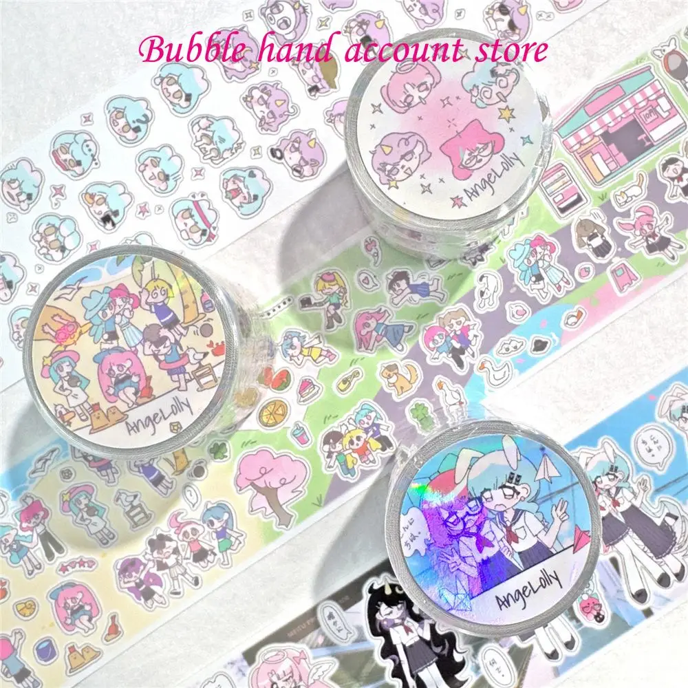 Cartoon Character Die Cutting Tape Cute Girl Basic Sparkling Sand and Paper Hand Decorative Material Children's Sticker Roll
Cartoon Character Die Cutting Tape Cute Girl Basic Sparkling Sand and Paper Hand Decorative Material Children's Sticker Roll