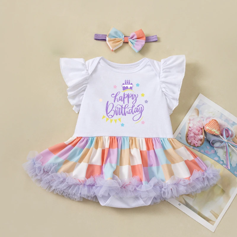 Baby Girl First Birthday Tutu Bodysuit with Headband Cake Smash Outfit Infant Princess Tutu Costume Party Wear for Photo Shoot
Baby Girl First Birthday Tutu Bodysuit with Headband Cake Smash Outfit Infant Princess Tutu Costume Party Wear for Photo Shoot