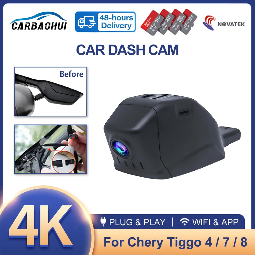 For Chery Tiggo 4 Tiggo 7 Pro Tiggo 8 For EMC Wave 3,4K Dash Cam Front and Rear Car DVR Camera Plug and Play Wifi Video Recorder
For Chery Tiggo 4 Tiggo 7 Pro Tiggo 8 For EMC Wave 3,4K Dash Cam Front and Rear Car DVR Camera Plug and Play Wifi Video Recorder