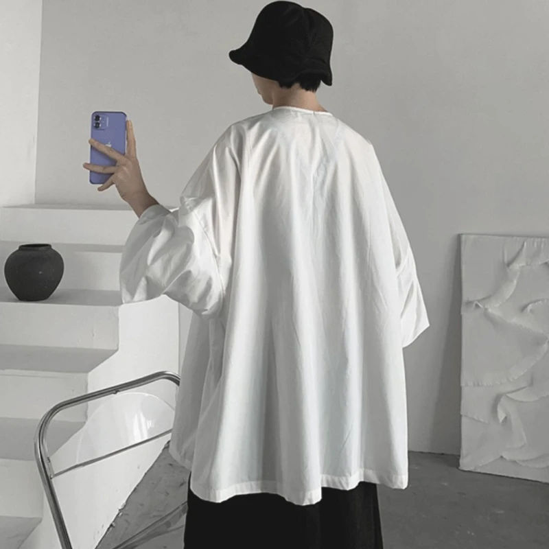 Asymmetrical Shirts Women Minimalist Personality Pure Design Summer Loose Breathable Korean Style Unisex All-match Retro Basic
Asymmetrical Shirts Women Minimalist Personality Pure Design Summer Loose Breathable Korean Style Unisex All-match Retro Basic