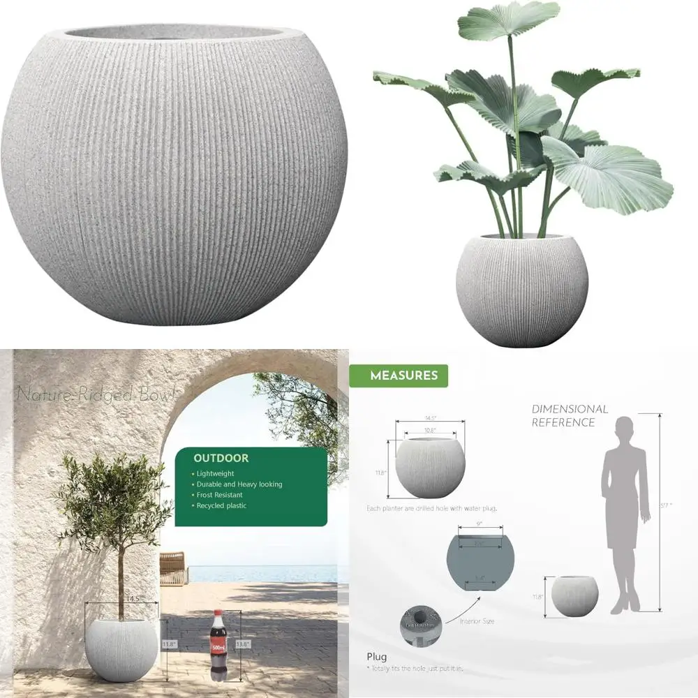 11,8 х 14,5 дюймов диаметром (10 дюймов) пластиковые бежевые круглые кашпо для уличных растений, цветочный горшок из смолы для внутреннего и наружного использования pl
11,8 х 14,5 дюймов диаметром (10 дюймов) пластиковые бежевые круглые кашпо для уличных растений, цветочный горшок из смолы для внутреннего и наружного использования pl