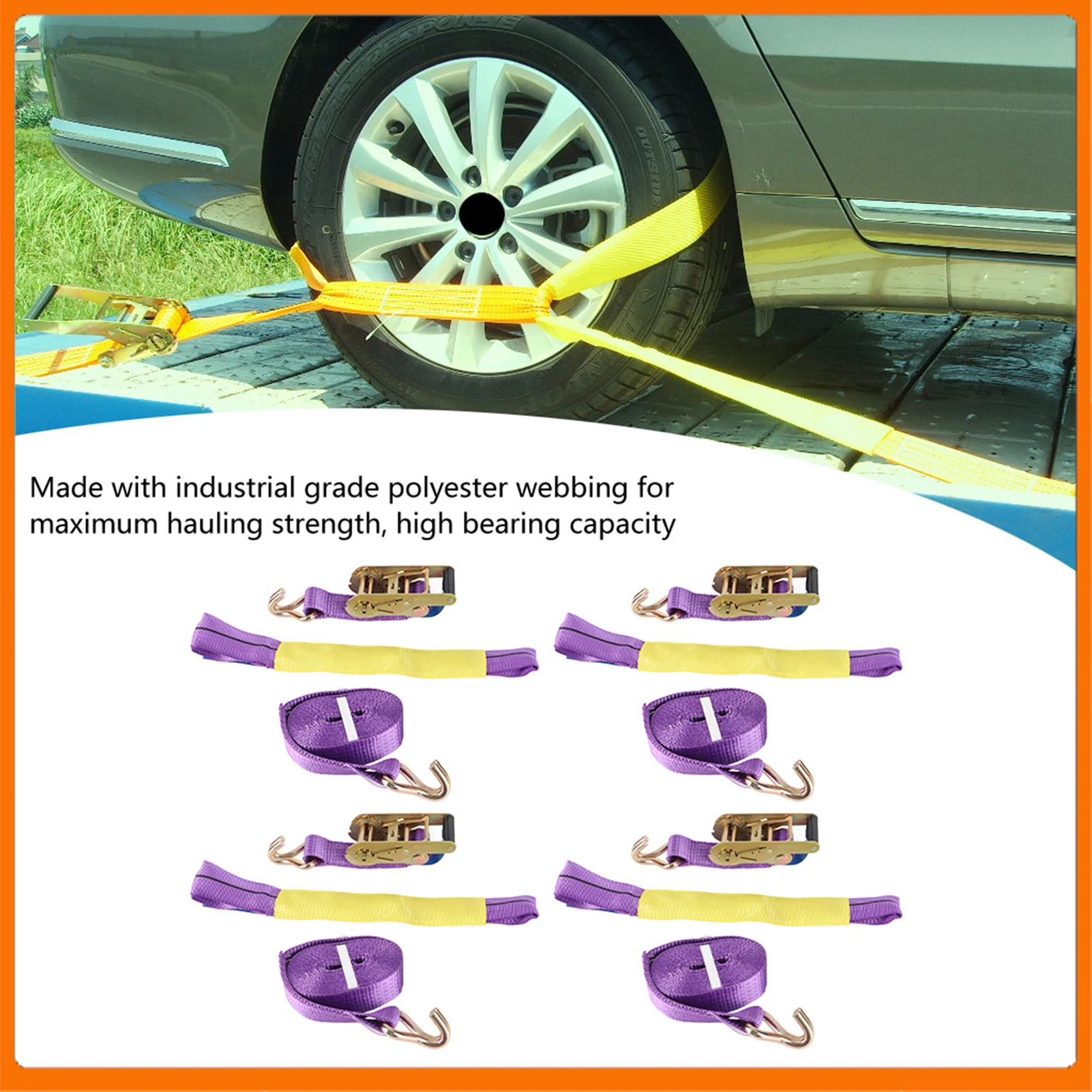 Alloy Wheel Straps Wheel Straps Tire Straps Professional Ratchet Recovery Straps Trailer Tie Down Alloy Wheel Straps Set Yellow
Alloy Wheel Straps Wheel Straps Tire Straps Professional Ratchet Recovery Straps Trailer Tie Down Alloy Wheel Straps Set Yellow
