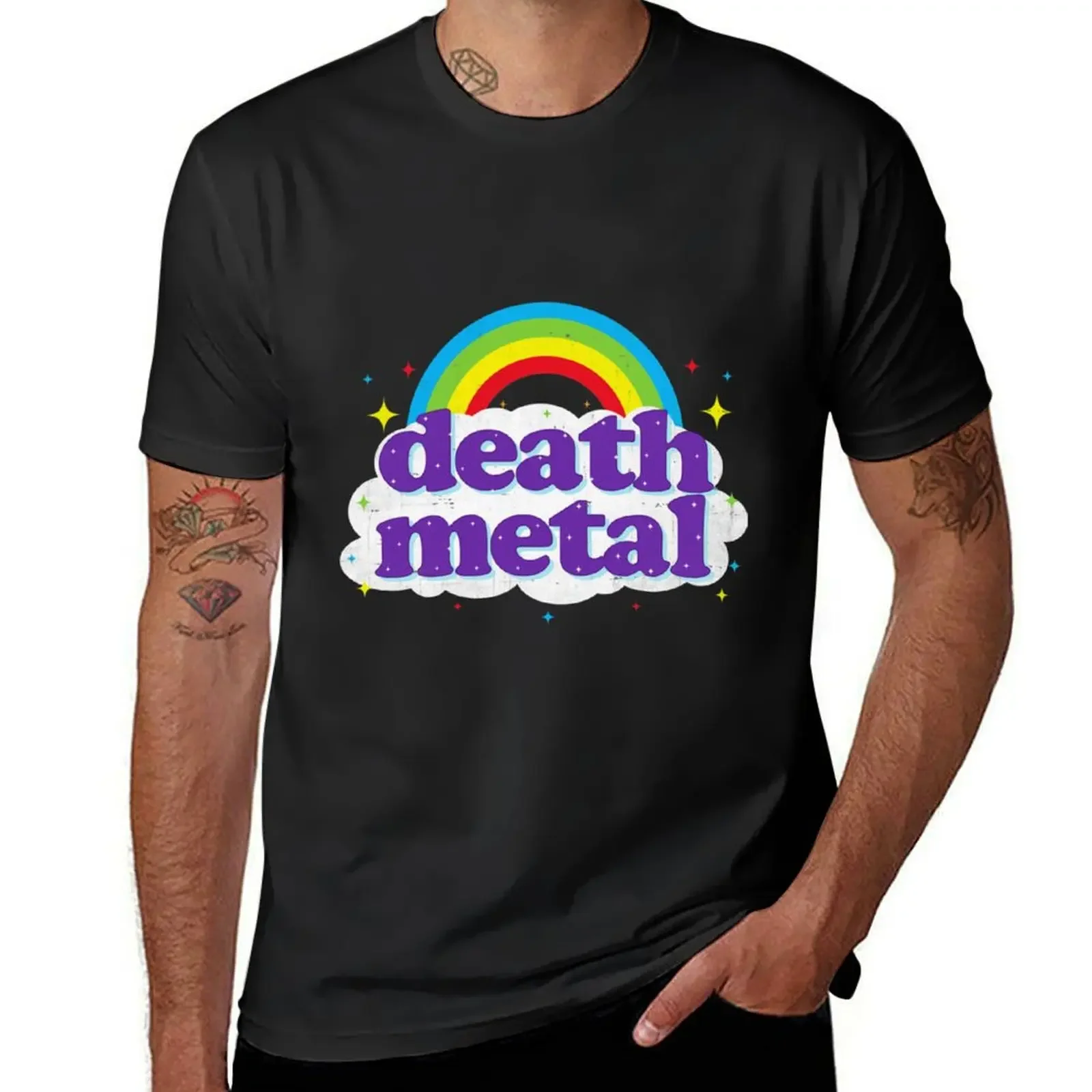 Death Metal Rainbow T-Shirt vintage t shirts summer top oversized t shirt sports fans mens t shirts
Death Metal Rainbow T-Shirt vintage t shirts summer top oversized t shirt sports fans mens t shirts