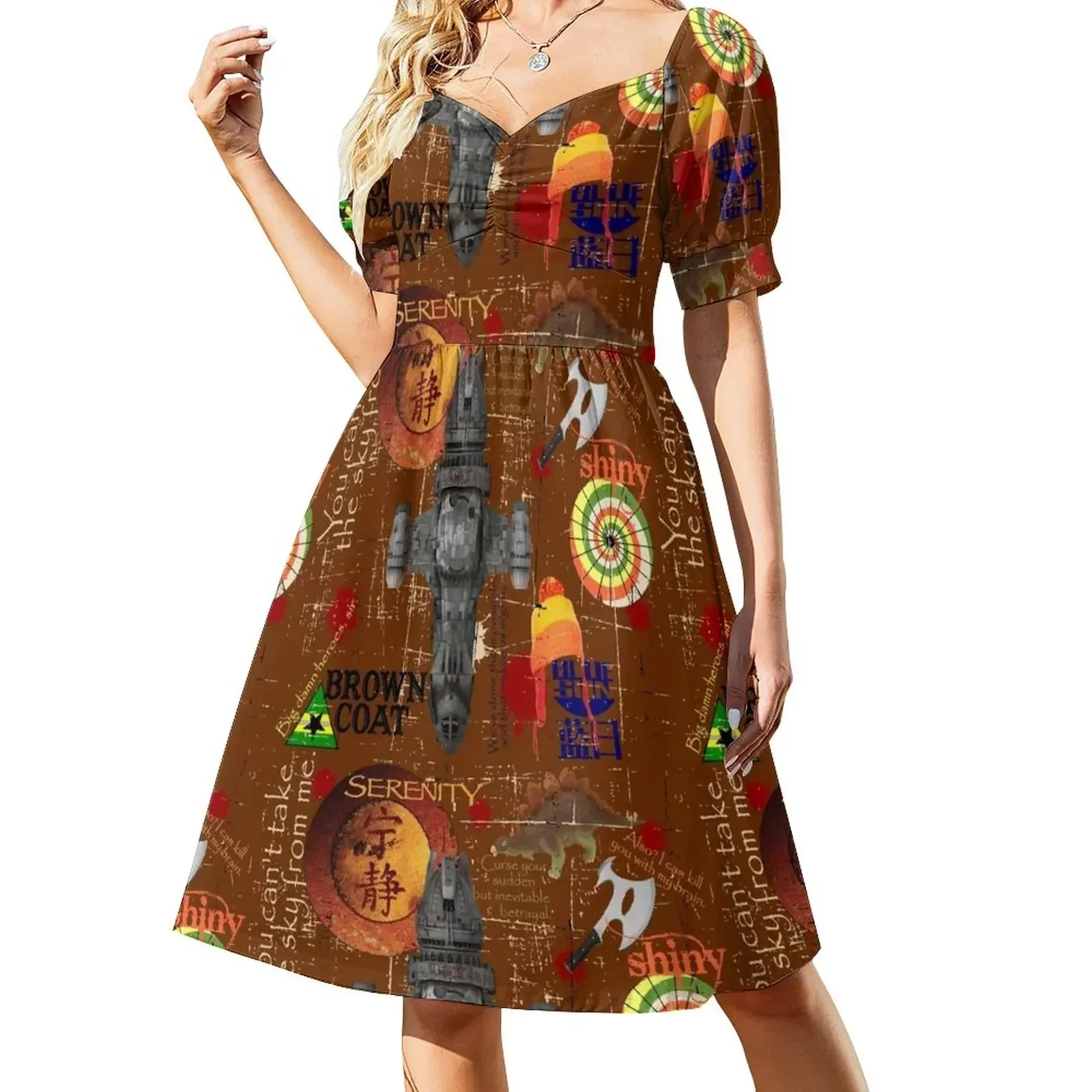 Big Damn Heroes Short-Sleeved Dress Clothing female elegant dresses plus sizes dress korean style Dress
Big Damn Heroes Short-Sleeved Dress Clothing female elegant dresses plus sizes dress korean style Dress