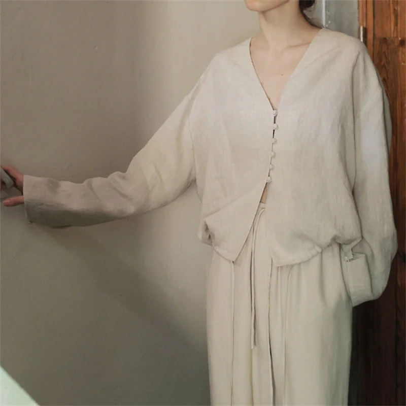 Female High Waist Shirt Solid Color Women's Off Shoulder Blouse and Top for Spring Summer
Female High Waist Shirt Solid Color Women's Off Shoulder Blouse and Top for Spring Summer
