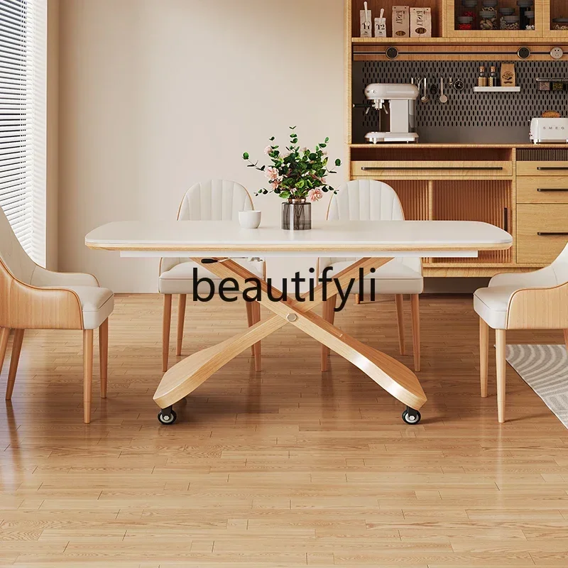 YH9Log cream wind rock slab lifting coffee table dining table dual-purpose movable living room coffee table modern and simple
YH9Log cream wind rock slab lifting coffee table dining table dual-purpose movable living room coffee table modern and simple