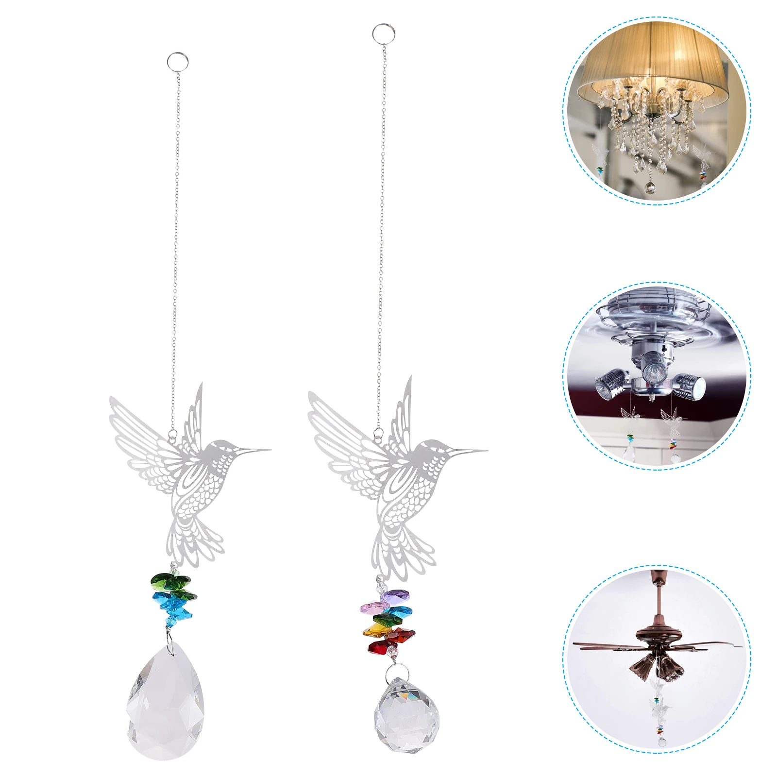 2Pcs Crystal Home Pendants Unique Hummingbird Hanging Decoration Creative Durable Crystal Ornaments Home Pendant
2Pcs Crystal Home Pendants Unique Hummingbird Hanging Decoration Creative Durable Crystal Ornaments Home Pendant
