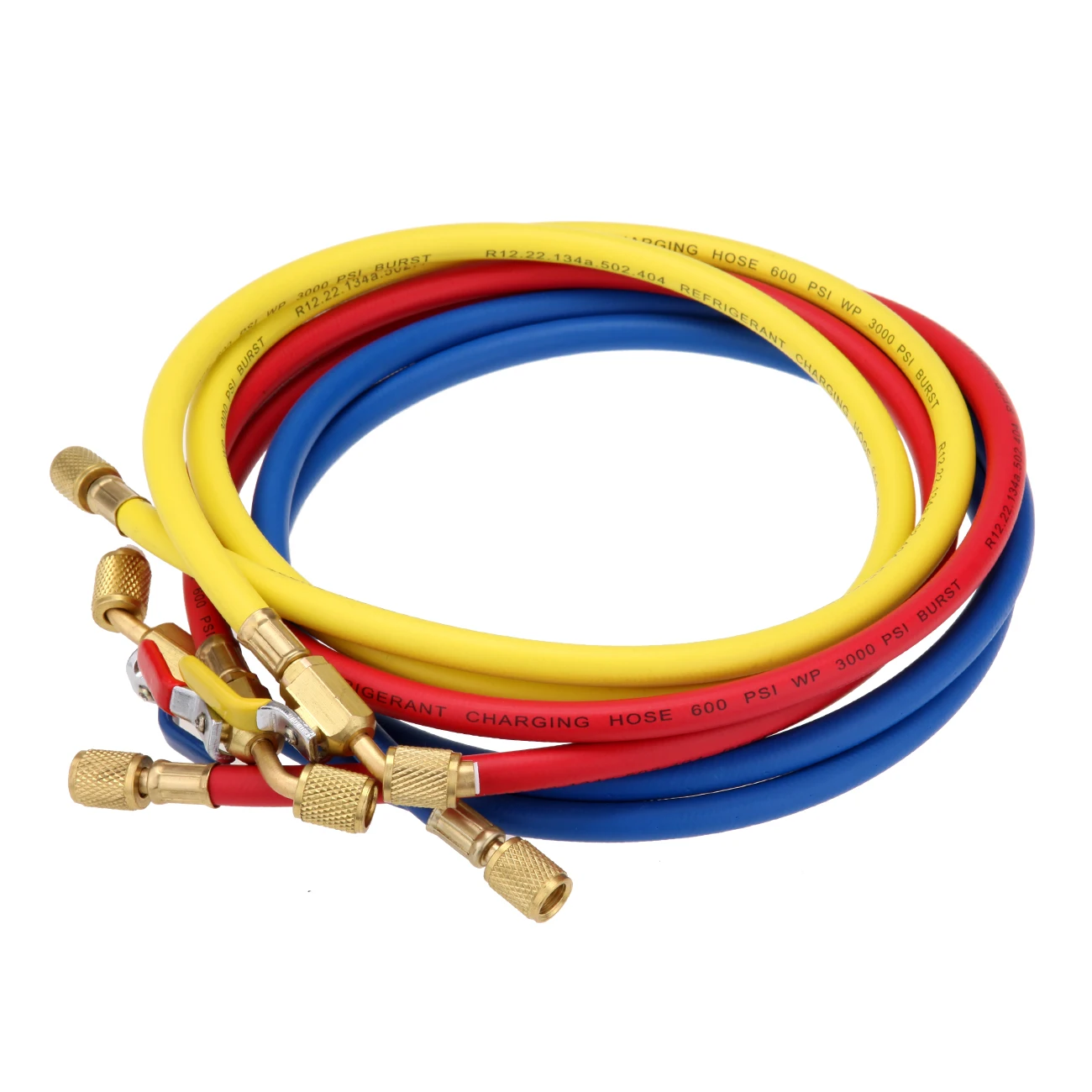 3Pcs 60" Refrigerant Charging Hoses 1/4" SAE 800PSI AC HVAC Refrigerant Manifold Hose Set Air Conditioning Repair Tool
3Pcs 60" Refrigerant Charging Hoses 1/4" SAE 800PSI AC HVAC Refrigerant Manifold Hose Set Air Conditioning Repair Tool