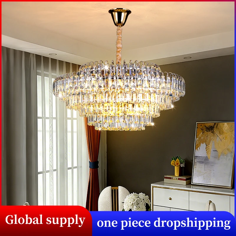 Ceiling Chandeliers for the Living Room Crystal Chandelier Hanging Lamp Over the Dining Table Lighting Crystal Pendant Light
Ceiling Chandeliers for the Living Room Crystal Chandelier Hanging Lamp Over the Dining Table Lighting Crystal Pendant Light