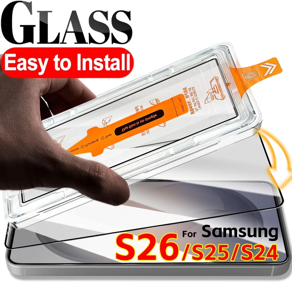 2Pcs HD Clear 9H Screen Protector for Samsung Galaxy S26 S25 S24 Ultra Plus S26U S25U One Click Easy Installation Tempered Glass
2Pcs HD Clear 9H Screen Protector for Samsung Galaxy S26 S25 S24 Ultra Plus S26U S25U One Click Easy Installation Tempered Glass