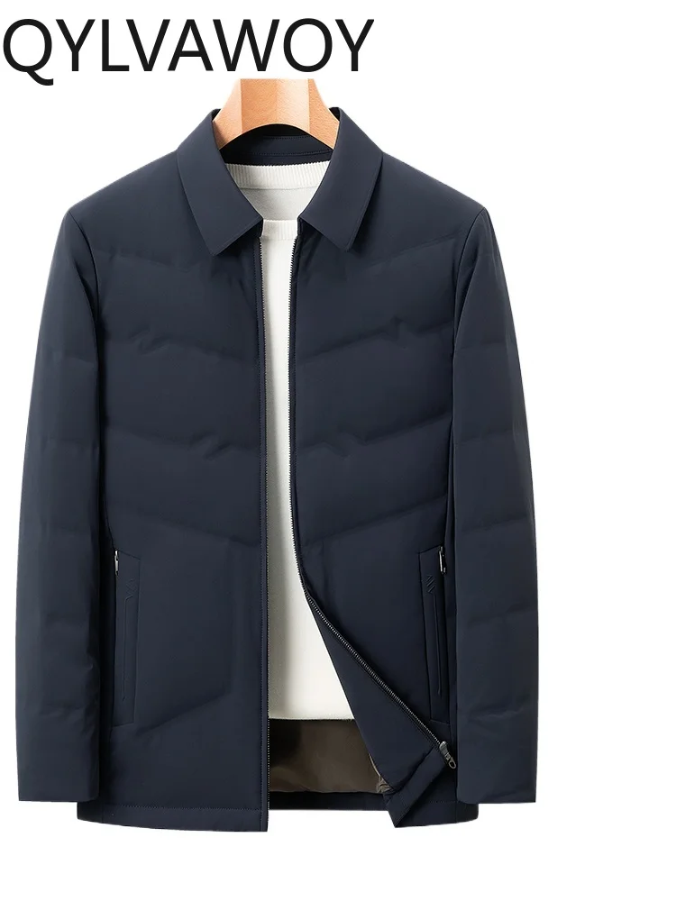 QYLVAWOY Мужской зимний пуховик среднего возраста с лацканами в деловом стиле, официальный пуховик для пожилых людей среднего возраста, легкий стиль LJ2589
QYLVAWOY Мужской зимний пуховик среднего возраста с лацканами в деловом стиле, официальный пуховик для пожилых людей среднего возраста, легкий стиль LJ2589