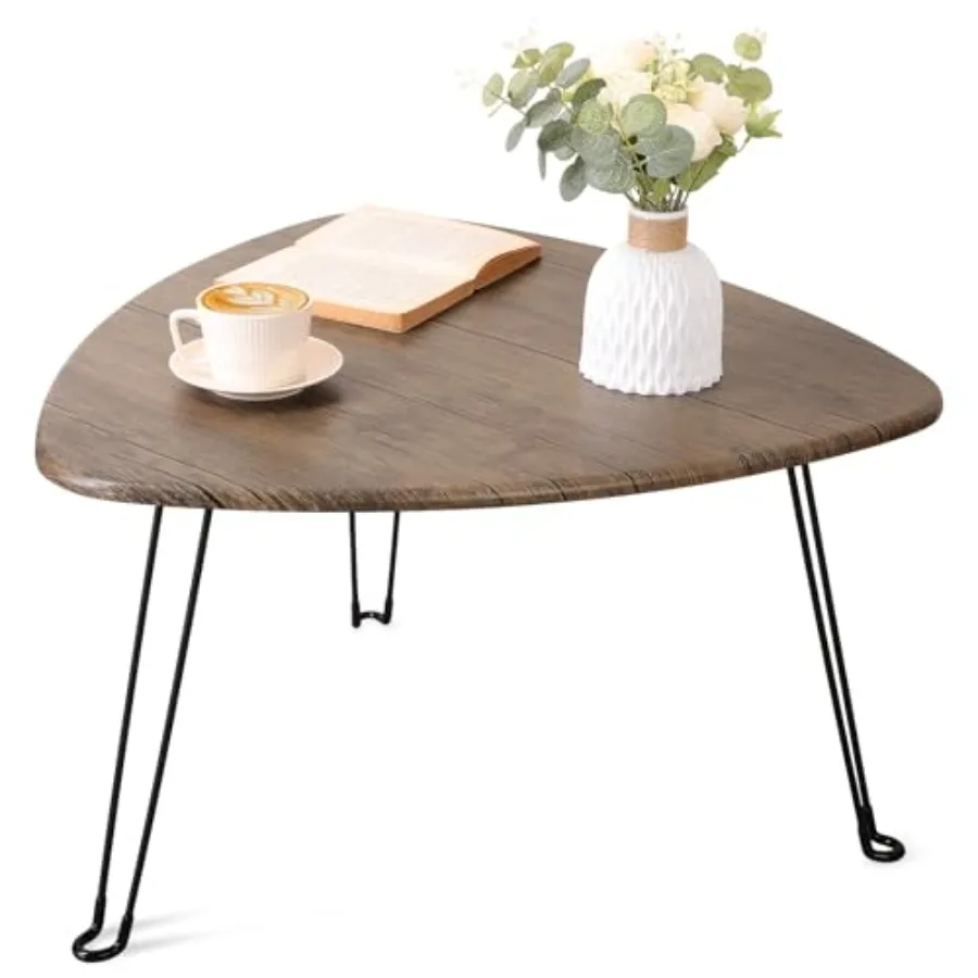 Folding Coffee Table for Living Room Small Wooden Folding Tables with Steel Legs Triangle Coffee Table Mid Century Modern Floor
Folding Coffee Table for Living Room Small Wooden Folding Tables with Steel Legs Triangle Coffee Table Mid Century Modern Floor