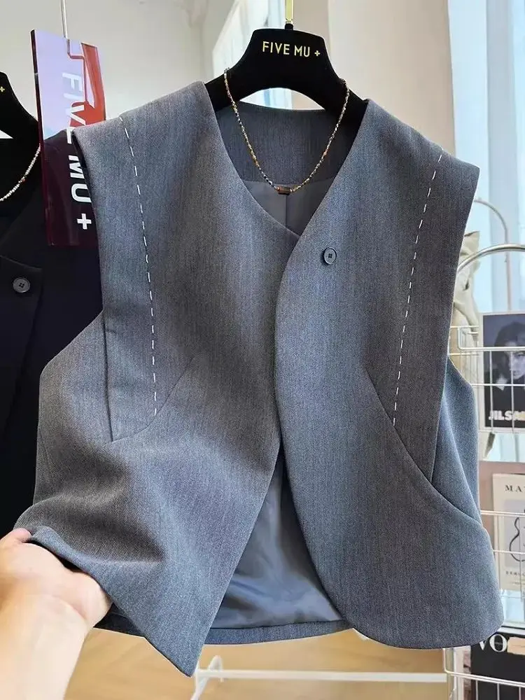 Черный жилет для женщин, костюмы Roupas Femininas Chaleco Mujer, жилет, повседневные топы, куртки Slim High Street
Черный жилет для женщин, костюмы Roupas Femininas Chaleco Mujer, жилет, повседневные топы, куртки Slim High Street