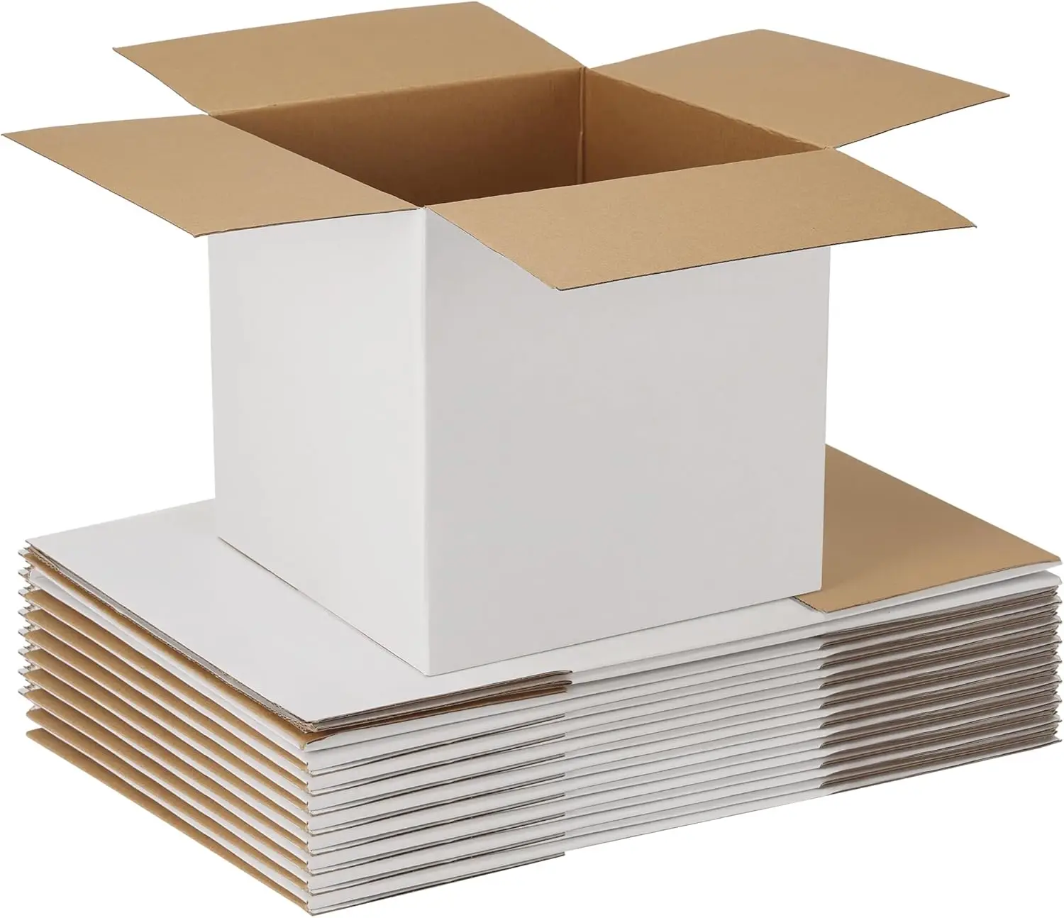 10 Pack 12x12x12 Corrugated Shipping Boxes for Small Business, White Cardboard for Packaging Moving Mailing and Storing
10 Pack 12x12x12 Corrugated Shipping Boxes for Small Business, White Cardboard for Packaging Moving Mailing and Storing