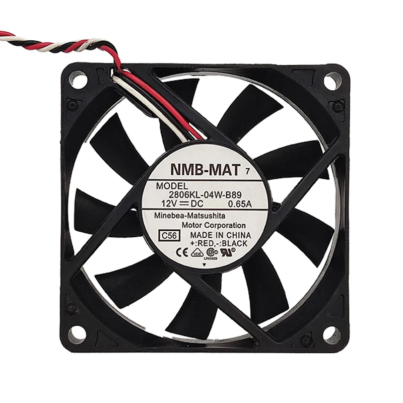 2806KL-04W-B89 DC12V 0.65A 70×70×15mm NMB 7015 3Pin Speed Detect Industrial Cooling Fan
2806KL-04W-B89 DC12V 0.65A 70×70×15mm NMB 7015 3Pin Speed Detect Industrial Cooling Fan