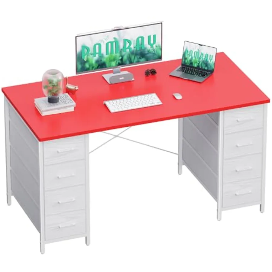 47 Inch Computer Desk with 8 Fabric Drawers PC Gaming Desk Home Office Study Work Writing Table for Bedroom
47 Inch Computer Desk with 8 Fabric Drawers PC Gaming Desk Home Office Study Work Writing Table for Bedroom