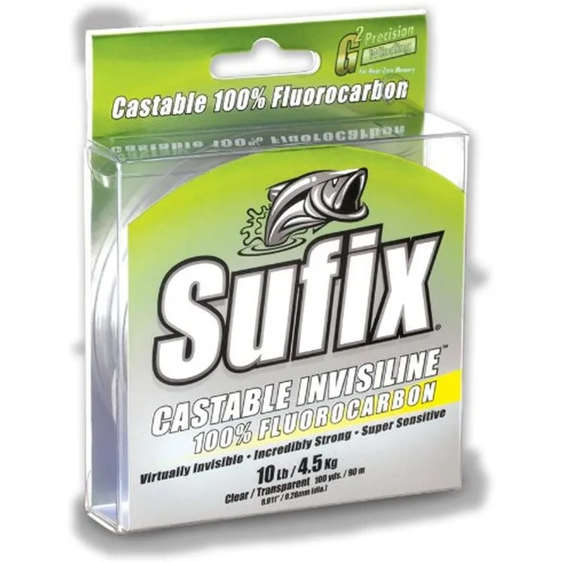 Sufix Invisiline Casting Flourocarbon 100-Yards Spool Size Fishing Line (Clear, 10-Pound)
Sufix Invisiline Casting Flourocarbon 100-Yards Spool Size Fishing Line (Clear, 10-Pound)