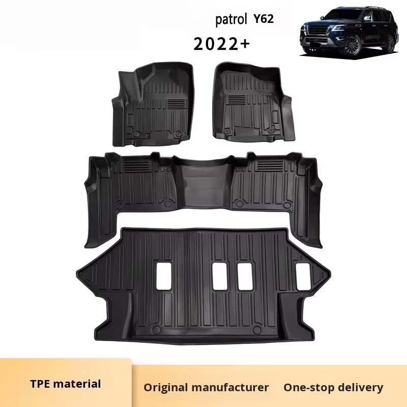 TPE Rubber Floor Mats for Patrol Y62 Left-Hand Drive Cars 10mm Thick Waterproof Wear-Resistant Odor-Free
TPE Rubber Floor Mats for Patrol Y62 Left-Hand Drive Cars 10mm Thick Waterproof Wear-Resistant Odor-Free