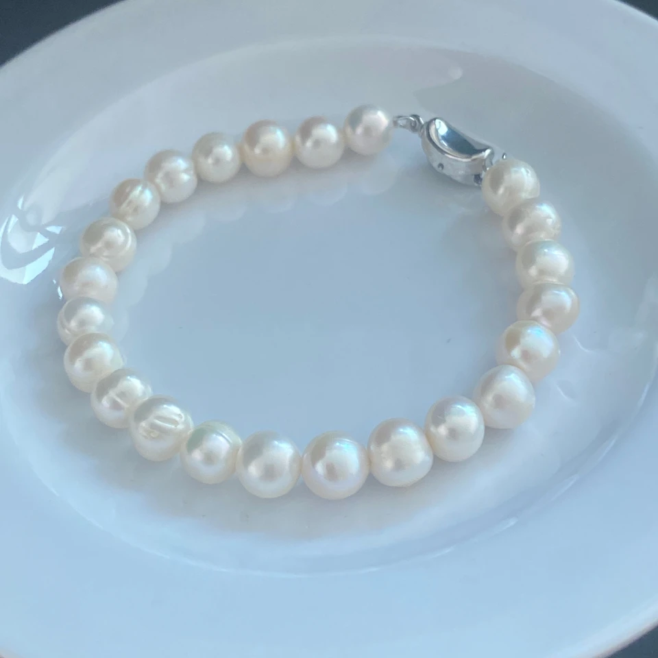 2A 7-8mm 100% Natural Freshwater Pearl Bracelets Natural Pearl Bracelet for Women Cuff Bangles Wrap Beads Bracelet
2A 7-8mm 100% Natural Freshwater Pearl Bracelets Natural Pearl Bracelet for Women Cuff Bangles Wrap Beads Bracelet