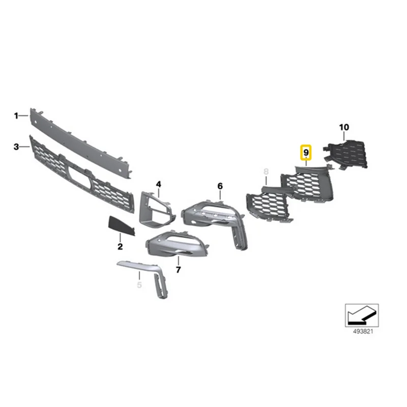 A21F-Side Front Bumper Open Grille Cover For BMW G05 X5 M Sport 2018-2022 Fog Lamp Lights Grille Frame
A21F-Side Front Bumper Open Grille Cover For BMW G05 X5 M Sport 2018-2022 Fog Lamp Lights Grille Frame
