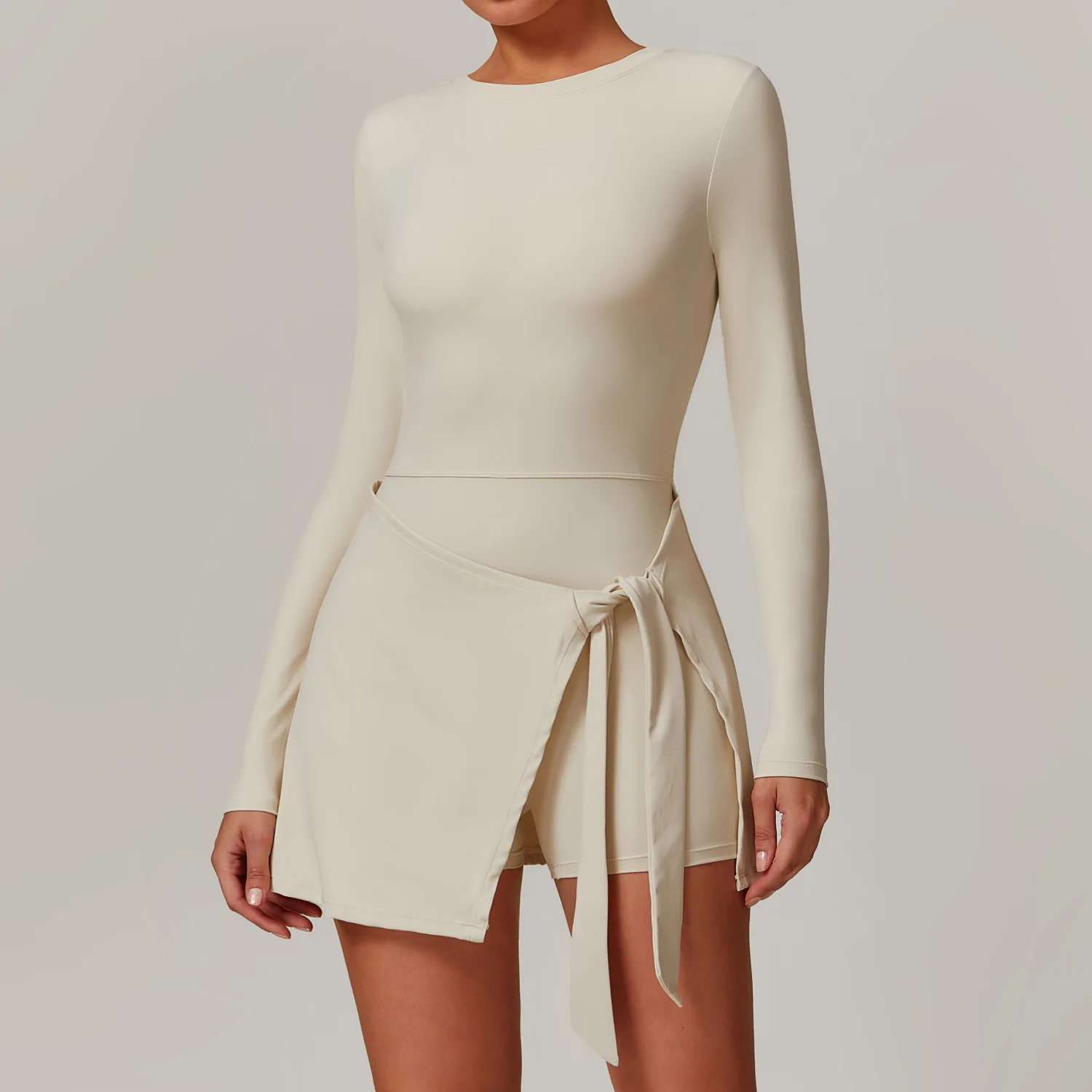 Sport Dresses with Shorts Underneath Women Long Sleeve Golf Wear U Shape Back Badminton Workout Outfit 2025 New White Black
Sport Dresses with Shorts Underneath Women Long Sleeve Golf Wear U Shape Back Badminton Workout Outfit 2025 New White Black