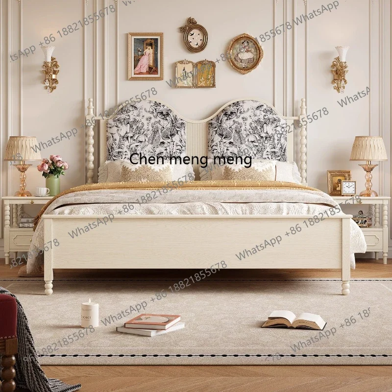 Cream Style Solid Wood 1.8M White Ash Double French Master Bedroom American Style White Bedroom Wedding Bed
Cream Style Solid Wood 1.8M White Ash Double French Master Bedroom American Style White Bedroom Wedding Bed
