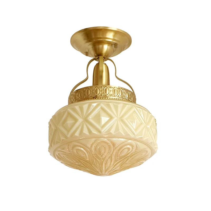 French corridor aisle balcony light Nordic warm romantic lights brass light luxury ceiling lights
French corridor aisle balcony light Nordic warm romantic lights brass light luxury ceiling lights