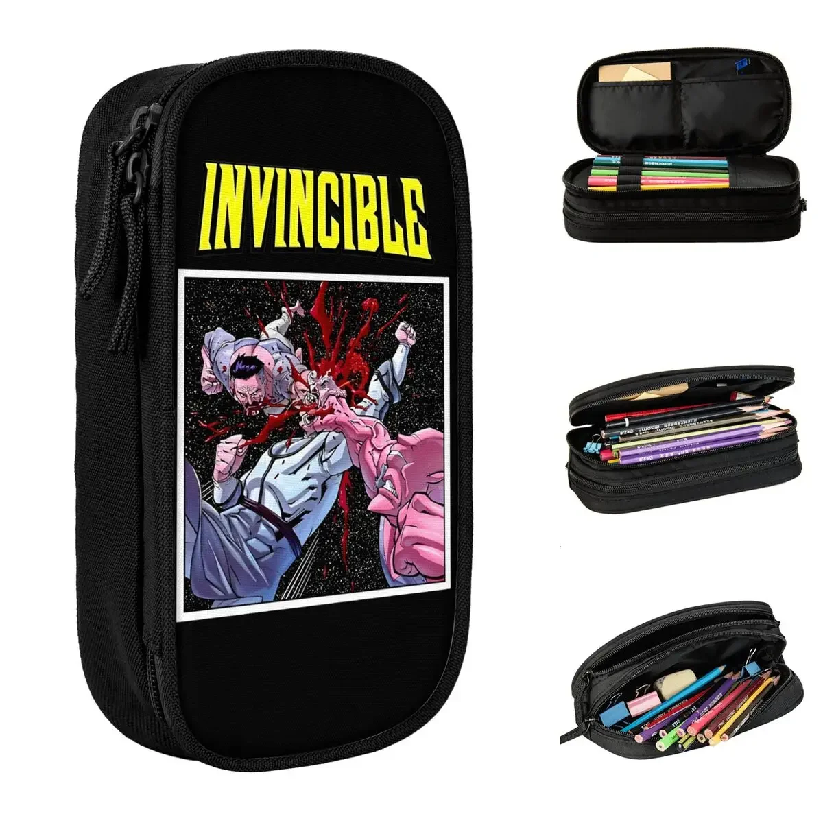 Invincible Allen The Alien And Omni Man Pencil Cases Pen Box Bag Student Big Capacity Office Cosmetic Pencil Pouch
Invincible Allen The Alien And Omni Man Pencil Cases Pen Box Bag Student Big Capacity Office Cosmetic Pencil Pouch