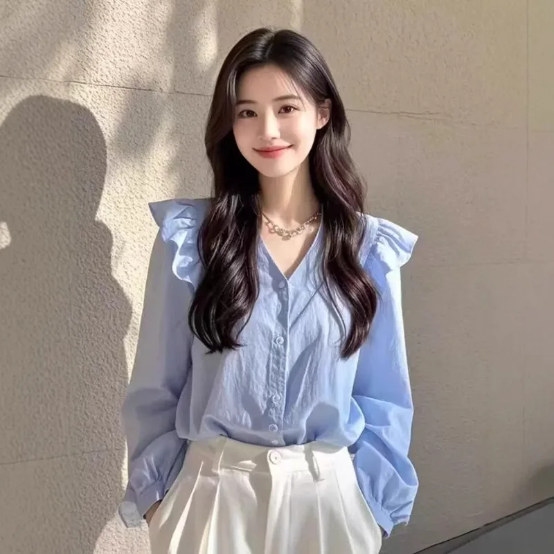 Женские рубашки с длинными рукавами, повседневные рубашки во французском стиле, офисная женская богемная осенняя одежда, женские винтажные легкие роскошные топы
Женские рубашки с длинными рукавами, повседневные рубашки во французском стиле, офисная женская богемная осенняя одежда, женские винтажные легкие роскошные топы