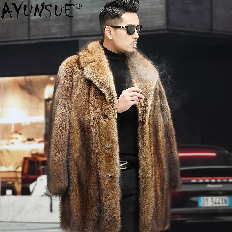 AYUNSUE Mink Real Fur Coat Luxury Mink Fur Jackets for Men 2022 Winter Warm Mens Fur Coat Mid-length Fur Coats High Quality SGG
AYUNSUE Mink Real Fur Coat Luxury Mink Fur Jackets for Men 2022 Winter Warm Mens Fur Coat Mid-length Fur Coats High Quality SGG